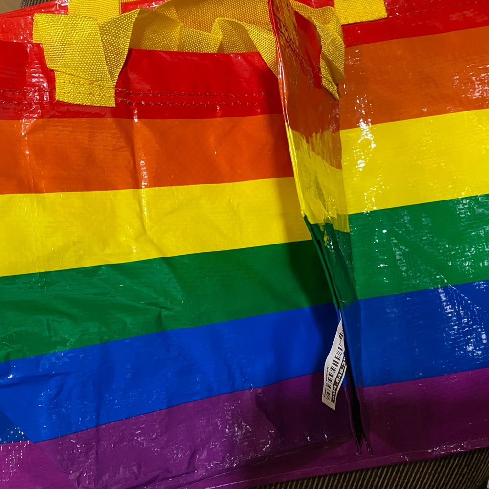 Multicolored Striped Pride Shopping 🛍 Bags - Picture 10 of 10